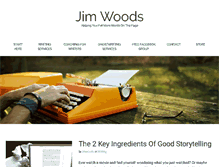 Tablet Screenshot of jimwoodswrites.com